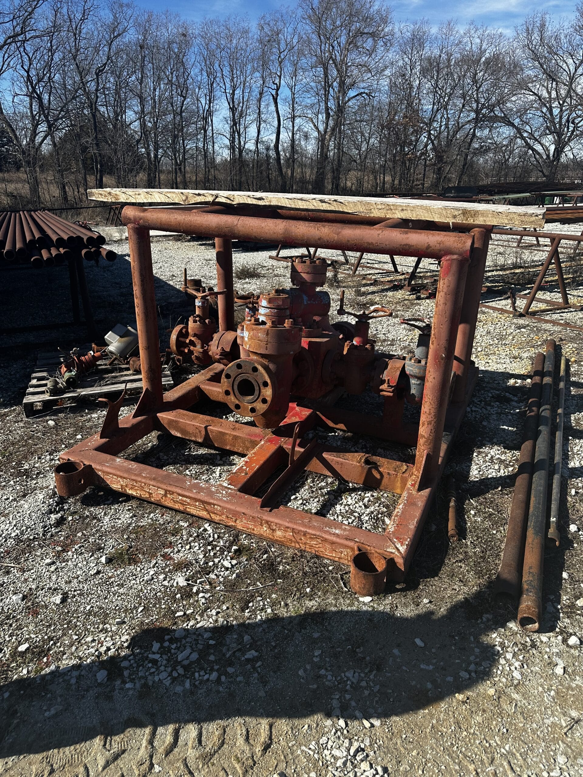 Four-way Flange Block with Valves