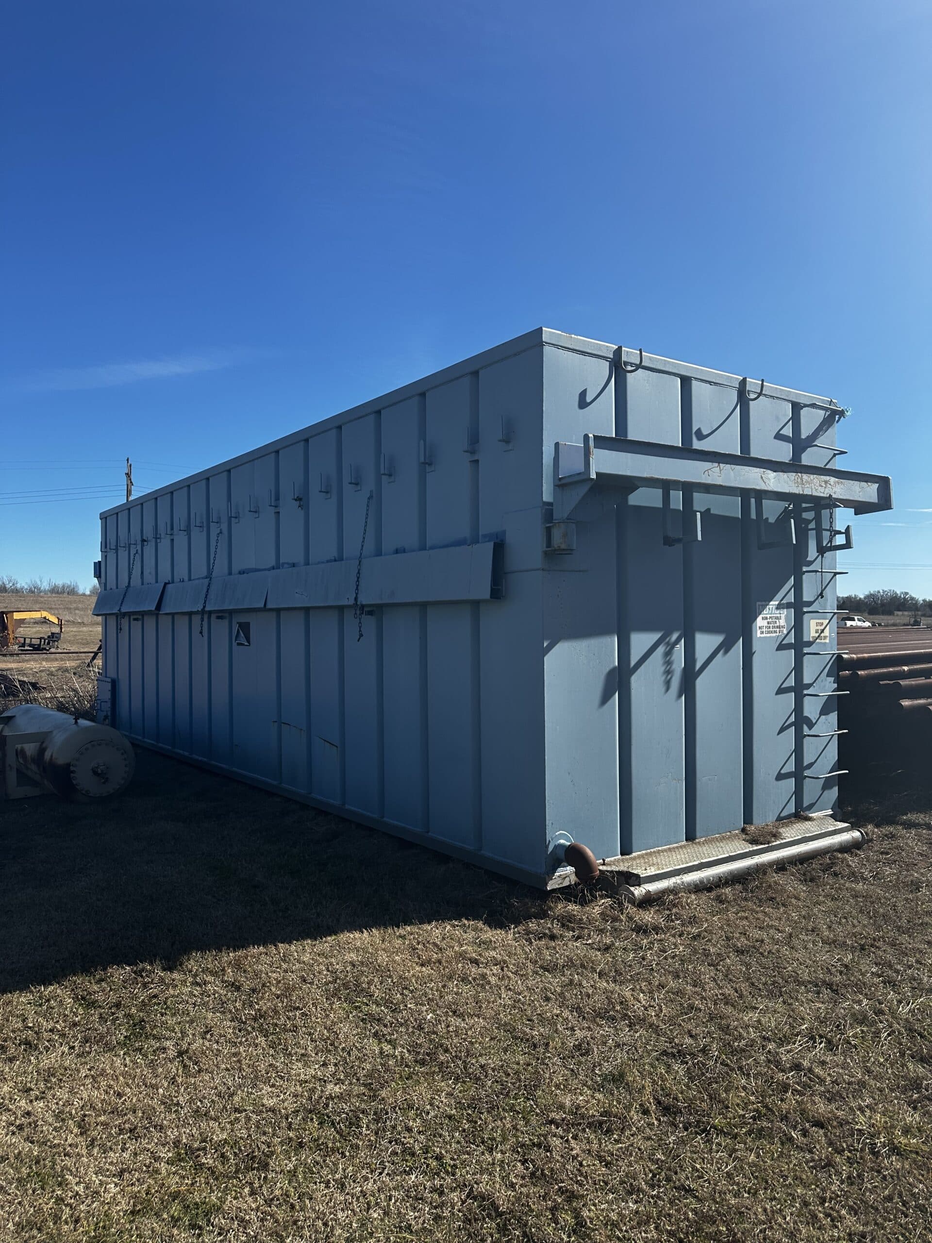 Open Top Plastic Coated Storage Tank