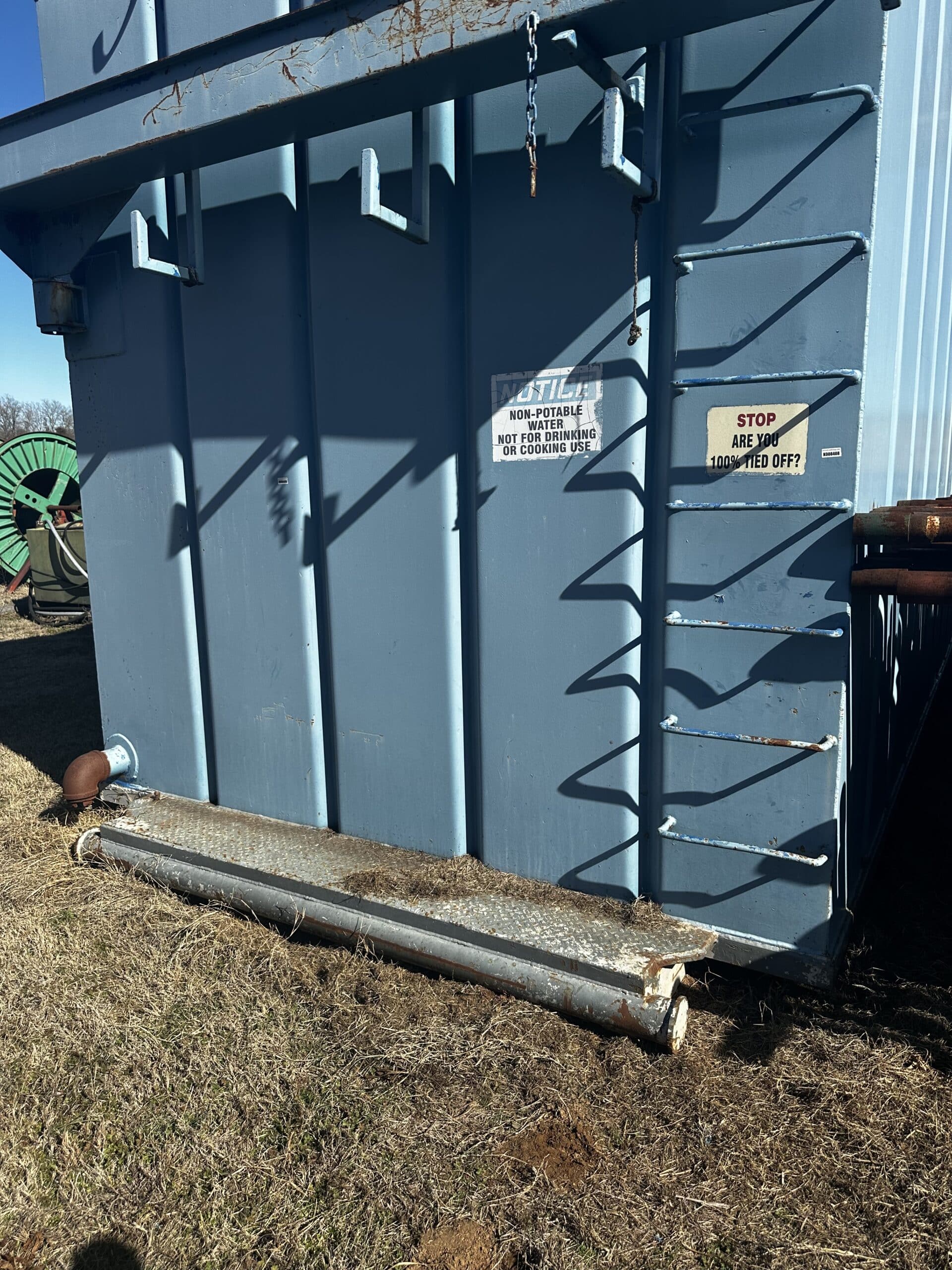Open Top Plastic Coated Storage Tank