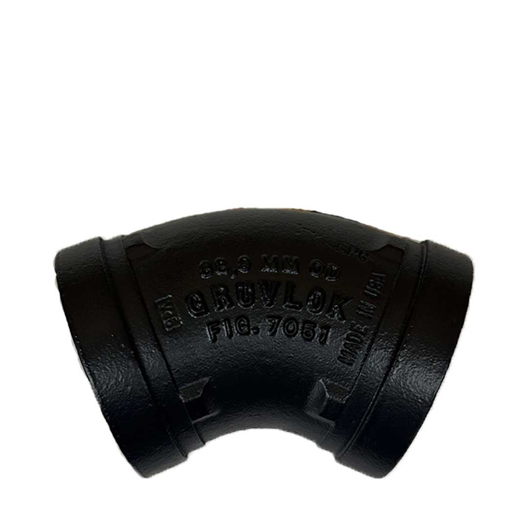 Ell 45 - Ductile Iron - Coated - Grooved - Standard - 1000 psi