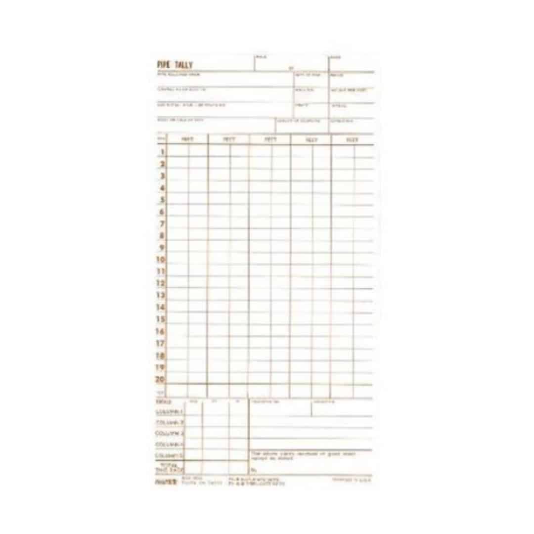 Pipe Tally Book